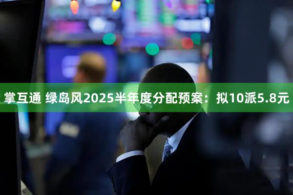 掌互通 绿岛风2025半年度分配预案：拟10派5.8元
